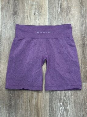 NVGTN High-Rise Sculpting Bike Shorts in Plum Purple